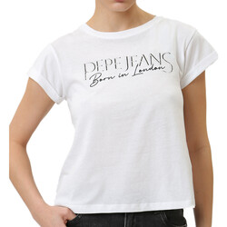 Kleidung Damen T-Shirts & Poloshirts Pepe jeans PL505751 Weiss