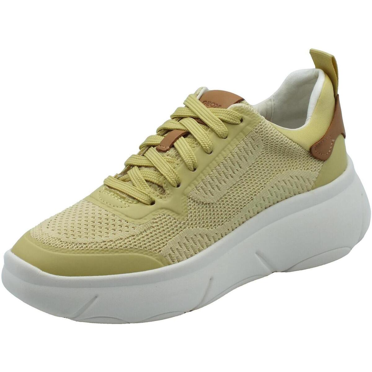 Schuhe Damen Sneaker Geox D45NHA Nebula Lt Gelb