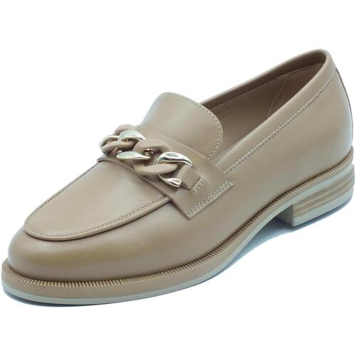 Schuhe Damen Slipper NeroGiardini E409620D Nappa Braun