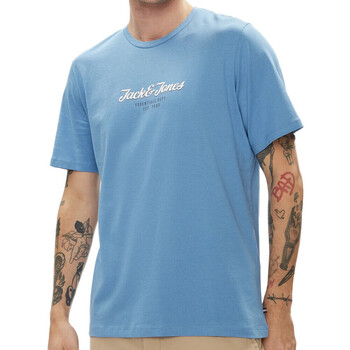 Kleidung Herren T-Shirts & Poloshirts Jack & Jones 12248600 Blau