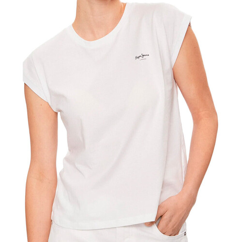 Kleidung Damen T-Shirts & Poloshirts Pepe jeans PL505853 Weiss
