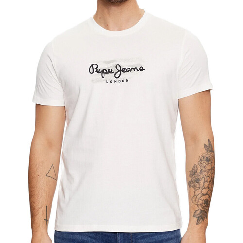 Kleidung Herren T-Shirts Pepe jeans PM509204 Weiss