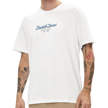 Kleidung Herren T-Shirts Jack & Jones 12248600 Weiss