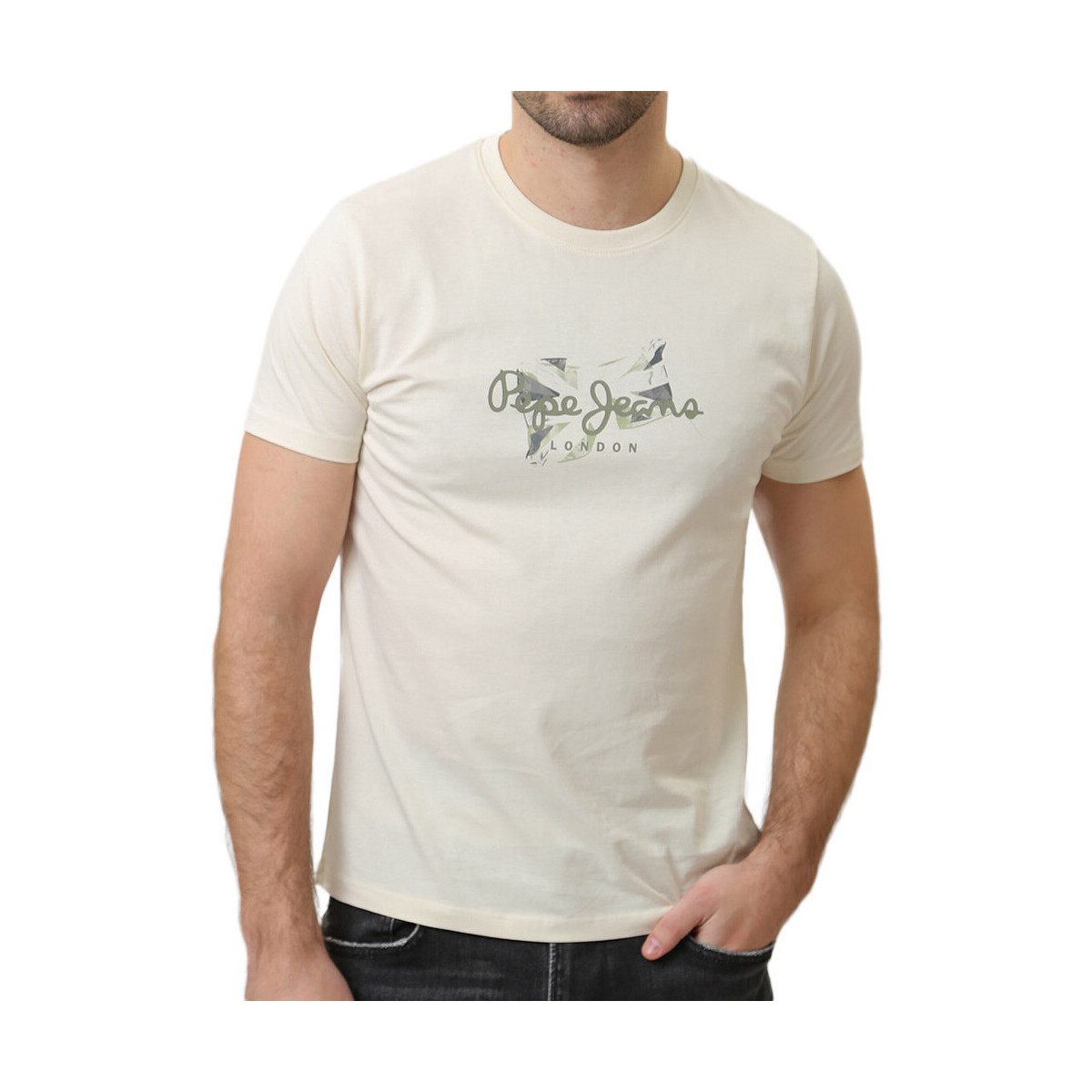 Kleidung Herren T-Shirts & Poloshirts Pepe jeans PM509208 Weiss