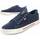 Schuhe Herren Sneaker Low Leindia 87206 Blau