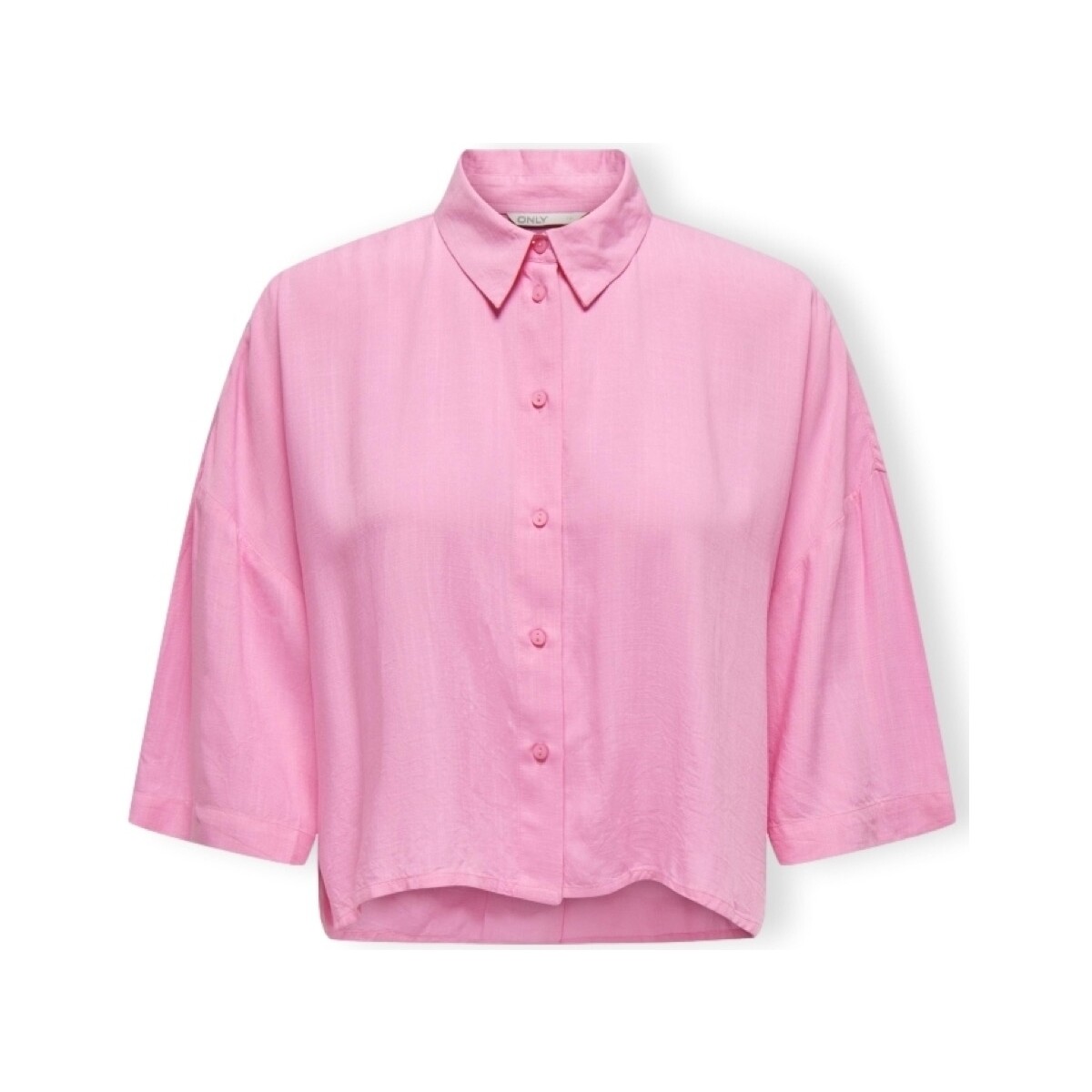 Kleidung Damen Tops / Blusen Only Noos Astrid Life Shirt 2/4 - Begonia Pink Rosa