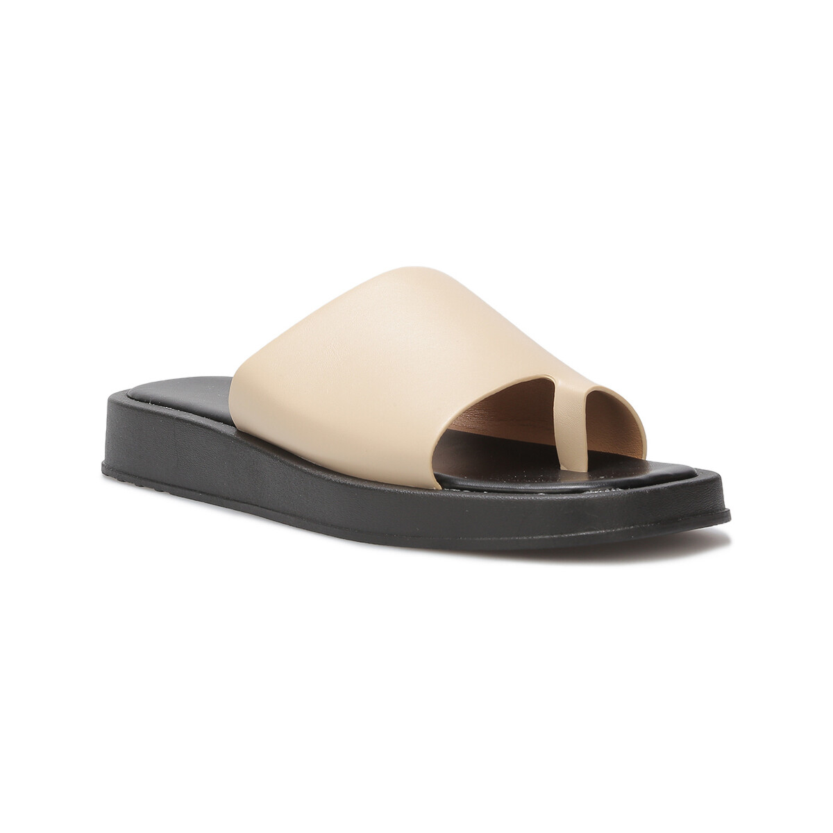 Schuhe Damen Zehensandalen La Modeuse 70408_P164612 Beige
