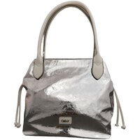 Taschen Damen Handtasche Gabor Mode Accessoires Granada metallic, Zip shopper 010528 Silbern