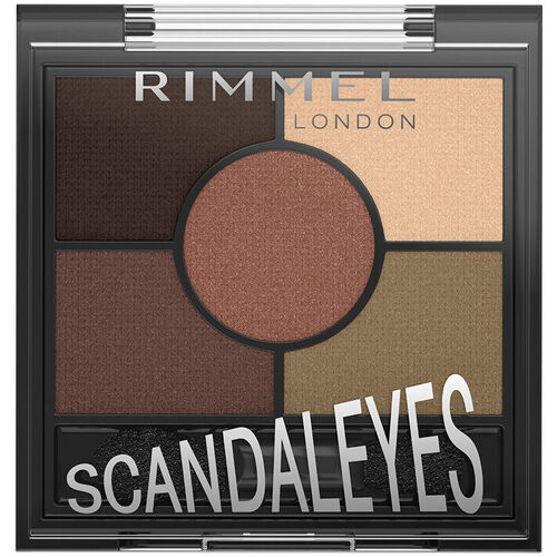 Beauty Damen Lidschatten Rimmel London Scandaleyes Schattenpalette 002-brixtonbraun 3,80 Gr 