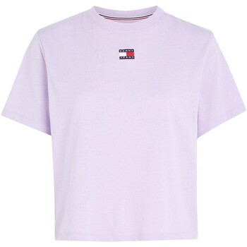 Kleidung Damen T-Shirts & Poloshirts Tommy Jeans Tjw Bxy Badge Tee Ex Violett