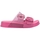 Schuhe Kinder Sandalen / Sandaletten Melissa MINI  Kids Cozy Slide - Glitter Pink Rosa