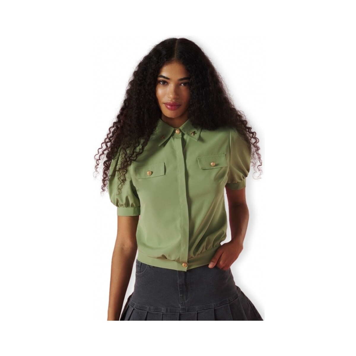 Kleidung Damen Tops / Blusen Minueto Top Bailey - Green Grün