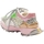 Schuhe Damen Sneaker Exé Shoes EXÉ Sneakers 134-23 - Green/Pink Multicolor