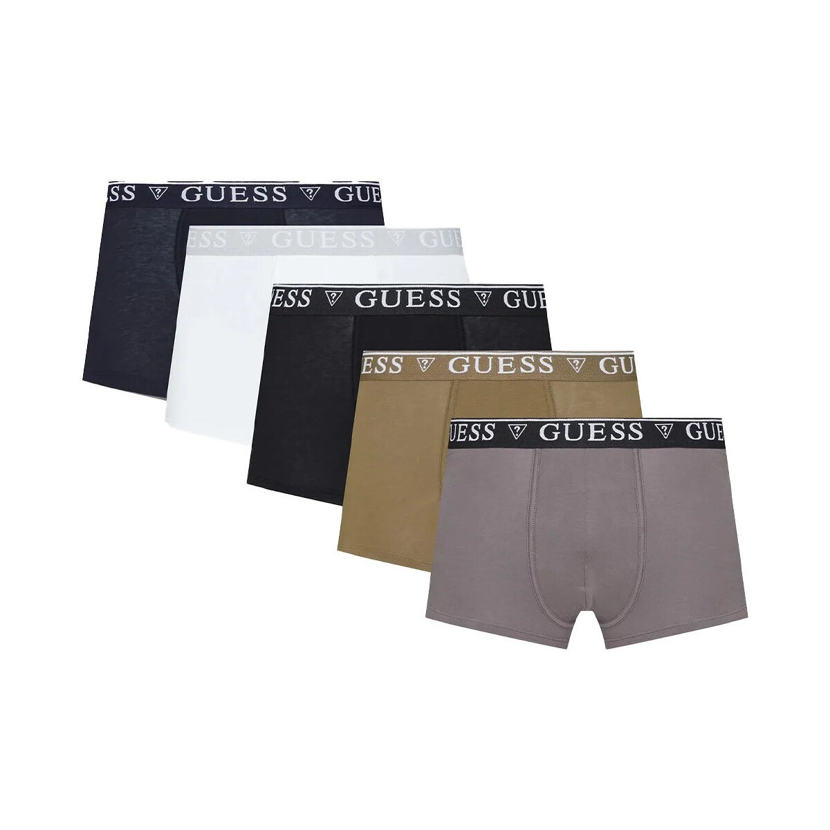 Unterwäsche Herren Boxer Guess Pack x5 triangle Multicolor