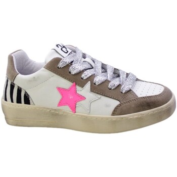 Schuhe Damen Sneaker Low Twostar 91338 Weiss