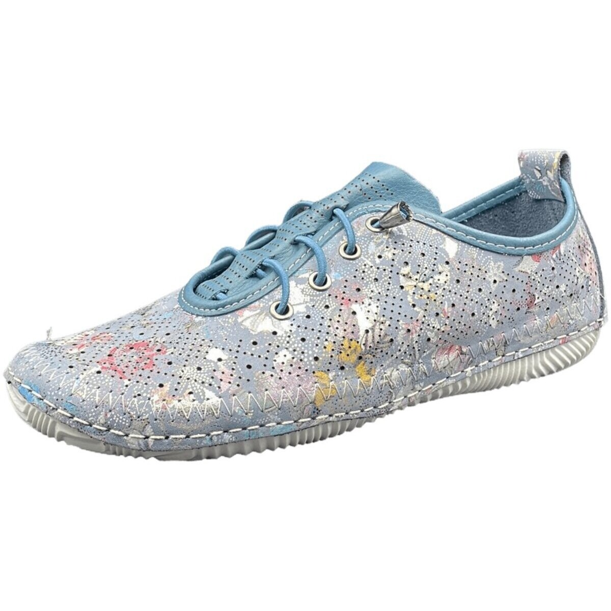 Schuhe Damen Slipper Cosmos Comfort Slipper Komfort Schnürhalbschuh 6224301 8 Blau