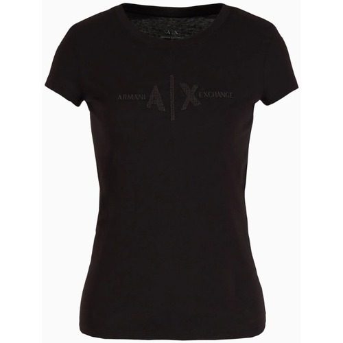 Kleidung Damen T-Shirts & Poloshirts EAX 3DYT58YJ3RZ Schwarz