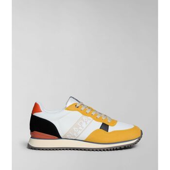 Schuhe Herren Sneaker Napapijri Footwear NP0A4I7E COSMOS-01D WHITE/YELLOW Weiss