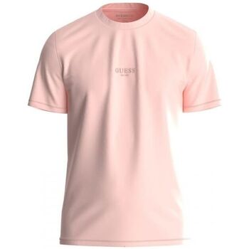 Kleidung Herren T-Shirts & Poloshirts Guess M2YI72 I3Z14 AIDY-A61D SUNWASH PINK Rosa