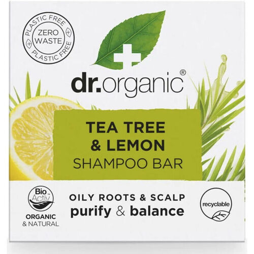 Beauty Damen Shampoo Dr. Organic Festes Shampoo Teebaum Und Zitrone 75 Gr 