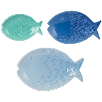 Home Schlüsselablage Signes Grimalt 3U-Fischplatte Blau