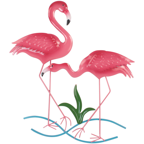 Home Statuetten und Figuren Signes Grimalt Flamingos Wanddekoration Rosa