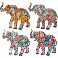 Home Statuetten und Figuren Signes Grimalt Elefant Abbildung 4 Einheiten Grau
