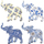 Home Statuetten und Figuren Signes Grimalt Elefant Abbildung 4 Einheiten Blau
