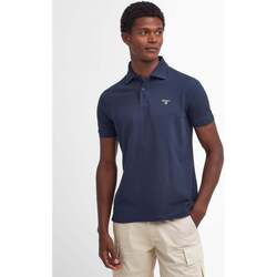 Kleidung Herren T-Shirts & Poloshirts Barbour Lightweight sports polo - navy Blau