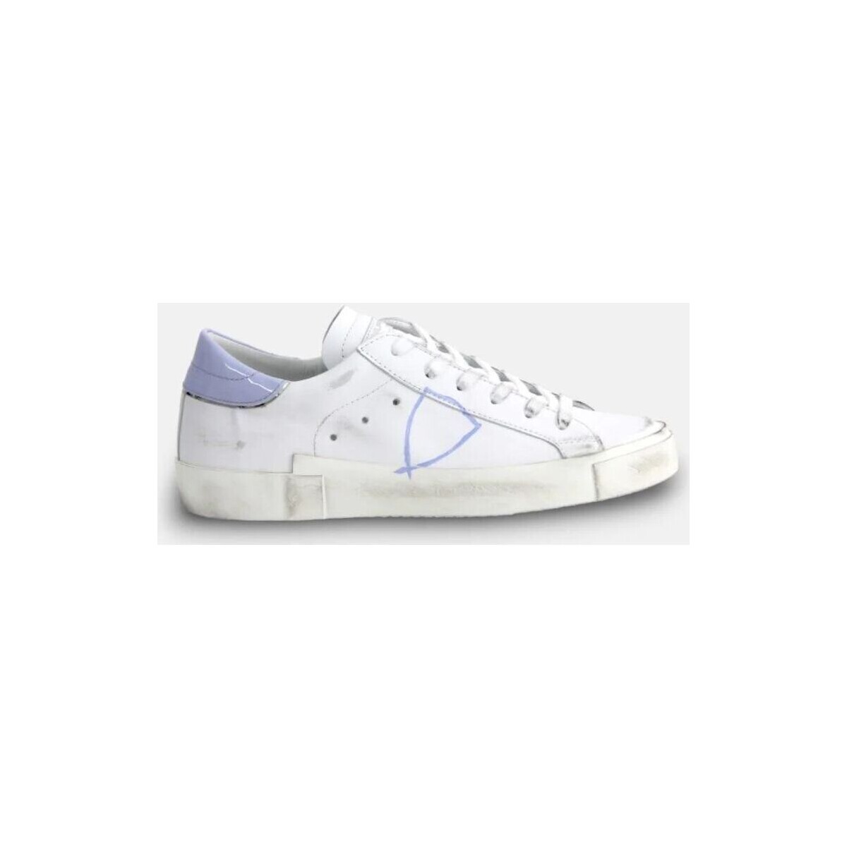Schuhe Damen Sneaker Philippe Model PRLD VJ01 - PARIS X-BLANC/VIOLET Weiss