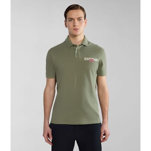 Kleidung Herren T-Shirts & Poloshirts Napapijri E-AYLMER NP0A4HTN-GAE GREEN LIVHEN Grün