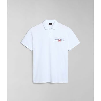 Kleidung Herren T-Shirts & Poloshirts Napapijri E-AYLMER NP0A4HTN-002 BRIGHT WHITE Weiss
