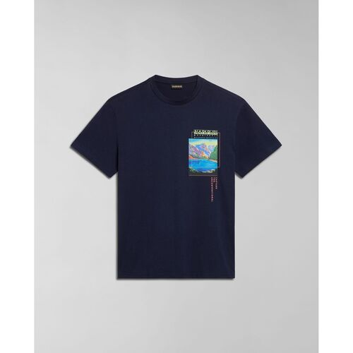 Kleidung Herren T-Shirts & Poloshirts Napapijri S-CANADA NP0A4HQM-176 BLU MARINE Blau