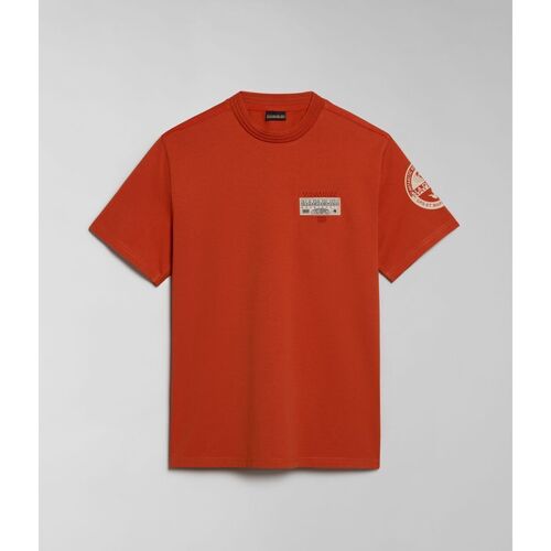 Kleidung Herren T-Shirts & Poloshirts Napapijri S-AMUNDSEN NP0A4H6B-A62 ORANGE BURNT Orange