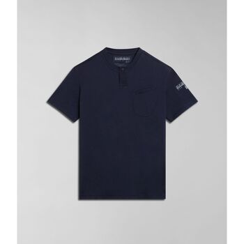 Kleidung Herren T-Shirts & Poloshirts Napapijri S-MELVILLE NP0A4HQL-176 BLU MARINE Blau