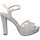 Schuhe Damen Sandalen / Sandaletten Menbur 23643 Silbern