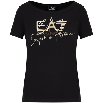 Kleidung Damen T-Shirts Emporio Armani EA7 3DTT26-TJFKZ Schwarz