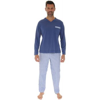 Kleidung Herren Pyjamas/ Nachthemden Pilus FREDDI Blau