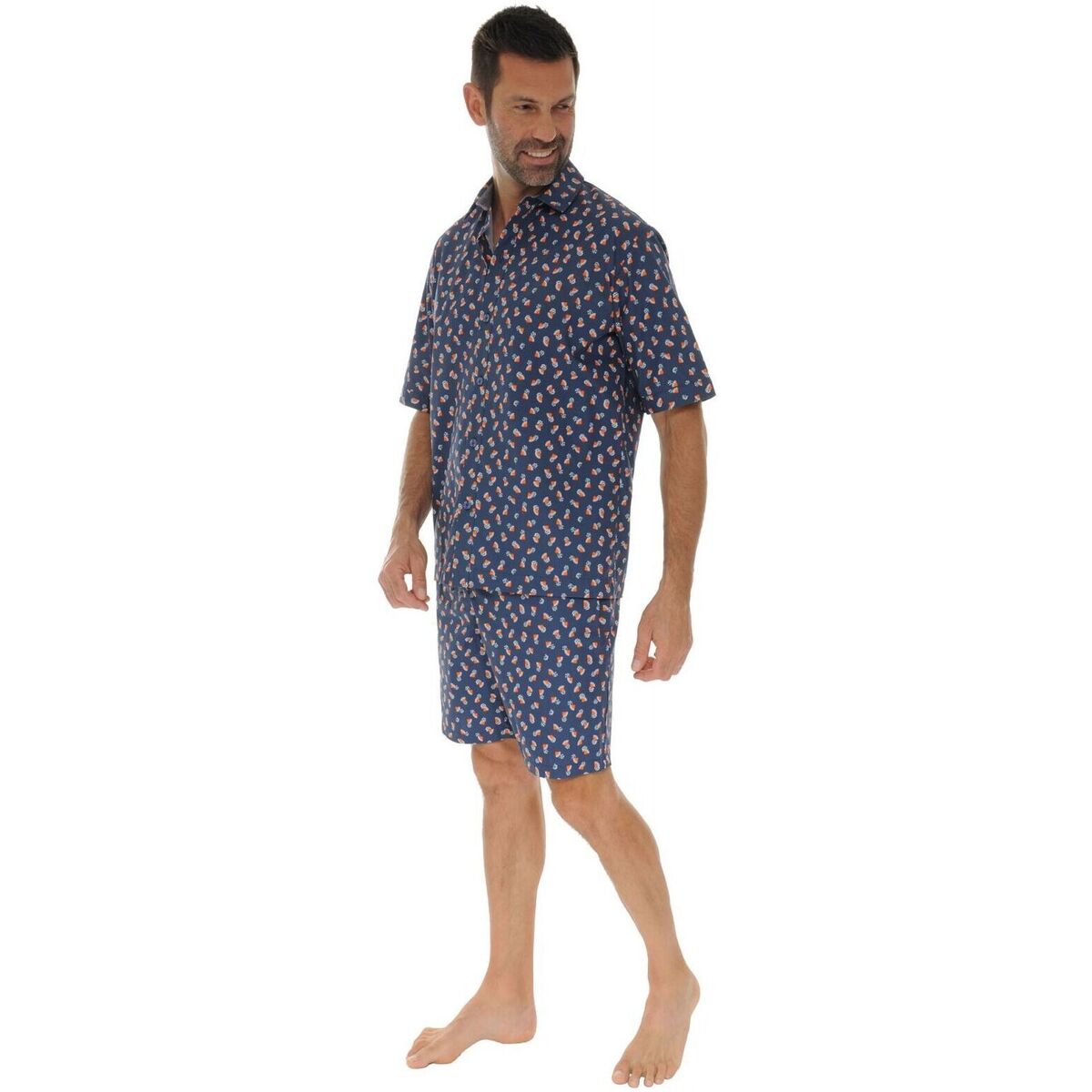Kleidung Herren Pyjamas/ Nachthemden Pilus FLORAN Blau