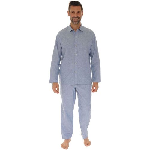 Kleidung Herren Pyjamas/ Nachthemden Pilus FAUSTIN Blau
