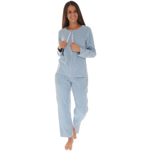 Kleidung Damen Pyjamas/ Nachthemden Pilus ELINE Blau