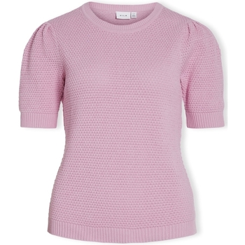 Kleidung Damen Tops / Blusen Vila Noos Dalo Knit  S/S - Pastel Lavender Rosa