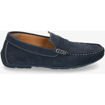Schuhe Herren Slipper Traveris BAGUR 6195 Blau