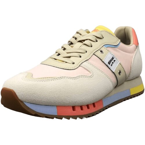 Schuhe Damen Derby-Schuhe & Richelieu Blauer Schnuerschuhe S4MELROSE02/NYS FAN/NUD Multicolor