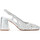 Schuhe Damen Sandalen / Sandaletten Pon´s Quintana Sandale mit Absatz  Osaka silbernes Leder Other