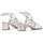 Schuhe Damen Sandalen / Sandaletten Pon´s Quintana Sandale  Bayona aus gewebtem silbernem Leder Other