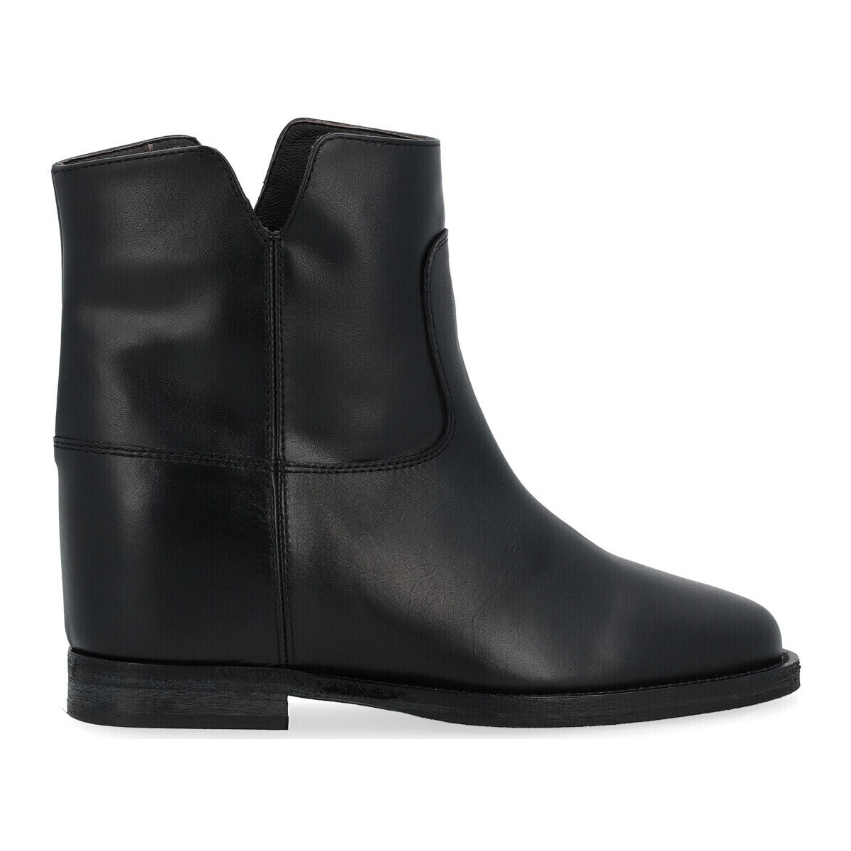 Schuhe Damen Ankle Boots Via Roma 15 Eine Stiefelette  aus schwarzem Leder Other