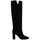 Schuhe Damen Klassische Stiefel Via Roma 15 Stiefel mit Absatz  aus schwarzem Wildleder mit Other