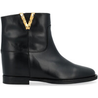 Schuhe Damen Ankle Boots Via Roma 15 Stiefelette  schwarz mit facettiertem Metall-V Other