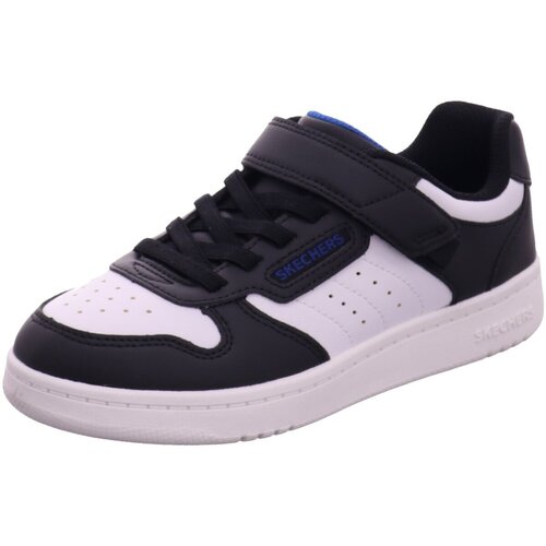Schuhe Jungen Sneaker Skechers Low QUICK STREET 405638L BKW Weiss
